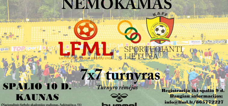 Kviečiame dalyvauti nemokamame 7x7 „Hummel“ turnyre Kaune